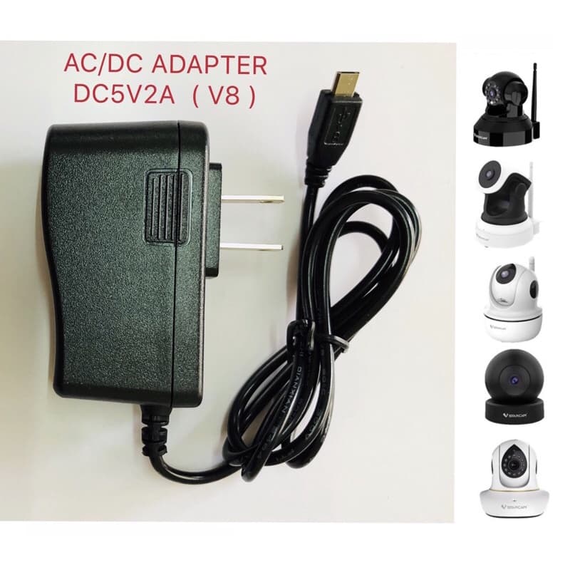 DC อะแดปเตอร์สําหรับกล้องวงจรปิด IPcamra กล้องภายใน Adapter 5V2A (V8)