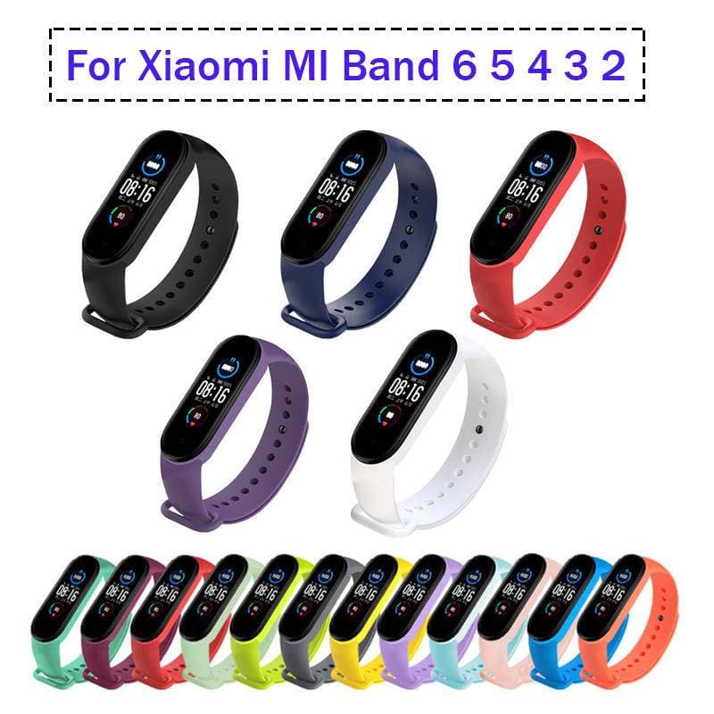 สําหรับ Xiaomi Mi Band 6 5 4 3 กีฬาสายรัดข้อมือสร้อยข้อมือซิลิโคน Mi Band4 Band5 สายคล้องคอสําหรับ Mi Band6…