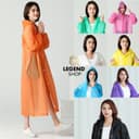 ชุดกันฝน เสื้อกันฝน EVA เสื้อกันฝนแฟชั่น สไตล์เกาหล Rain coats กันน้ํา แบบหนา เสื้อกันฝนผู้ใหญ่ 140 กรัม