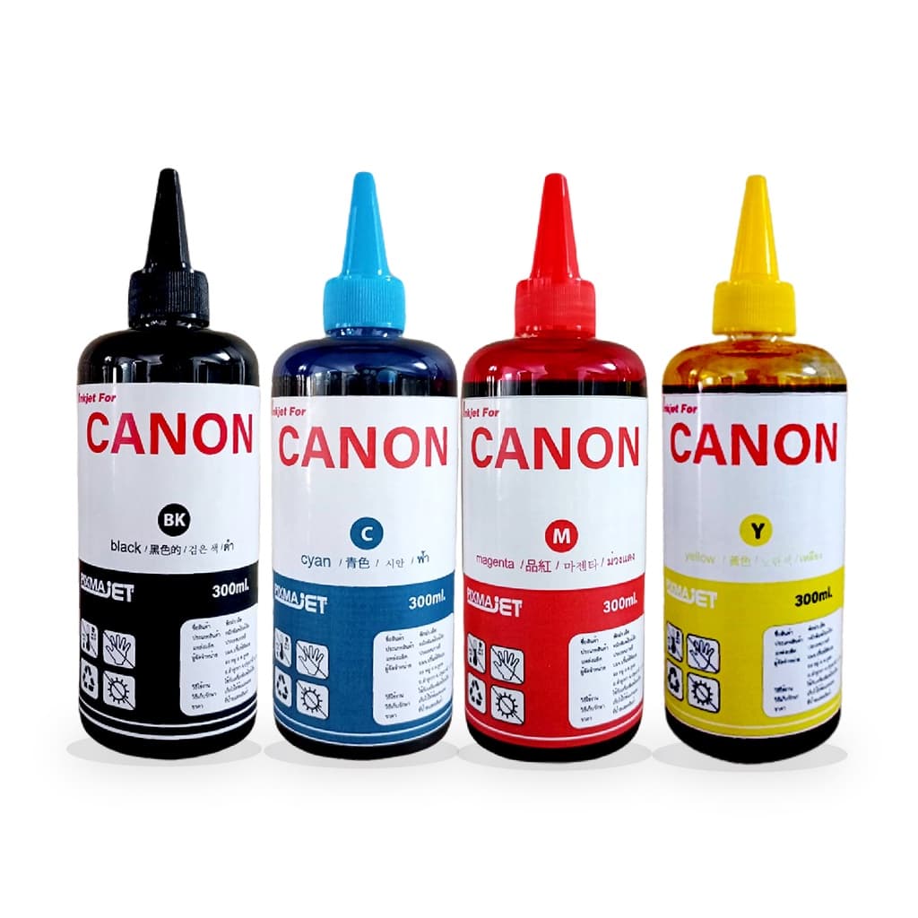 หมึกเติมเทียบเท่า Pixmajet สําหรับเครื่องพิมพ์อิงค์เจ็ท Refill Inkjet for Canon All Series ขนาด 300 ML