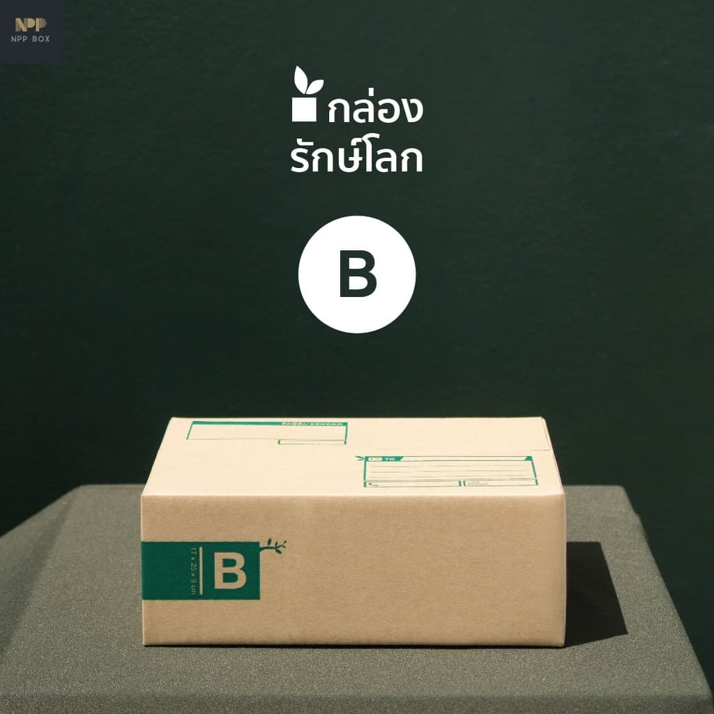 กล่องรักษ์โลก ฝาชน Size B (20 ใบ)