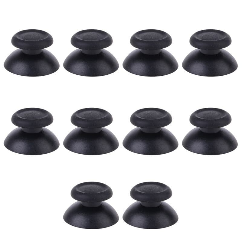 10pcs Analog Replacement Controller Thumbsticks Thumb Stick for Black