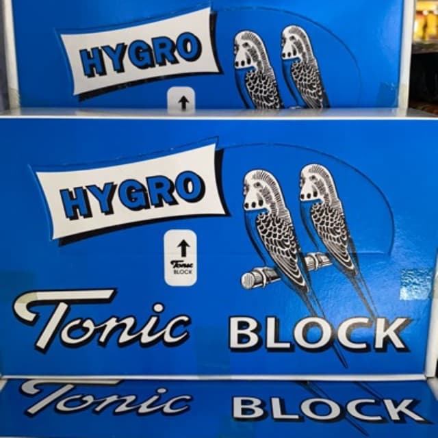 Hygro Tonic Block แคลเซียม อาหารเสริม สําหรับนก 1 กล่อง 40 ก้อน