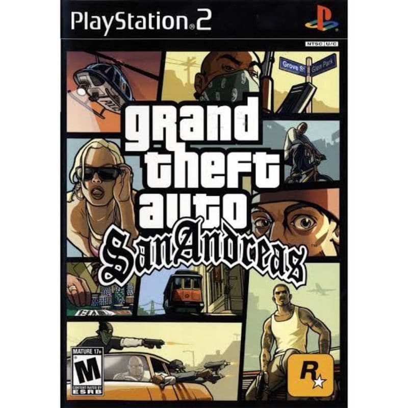 แผ่นเกมส์Ps2 - GTA San Andreas เกมส์ขโมยรถ ( แผ่นPs2 ) ปลายทางได้