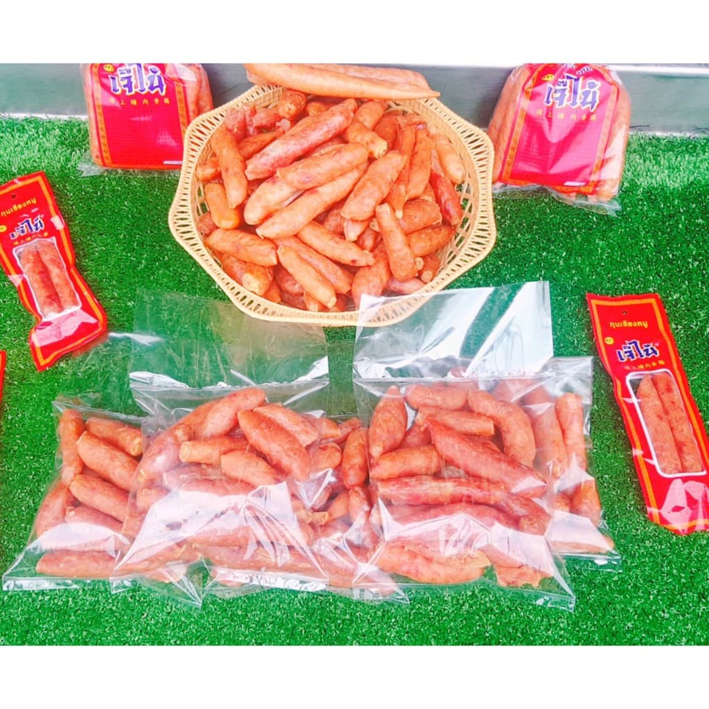กุนเชียงหมูไม่ได้ขนาด ตราเจ๊ไน้ แพคละ450g จากโรงงาน