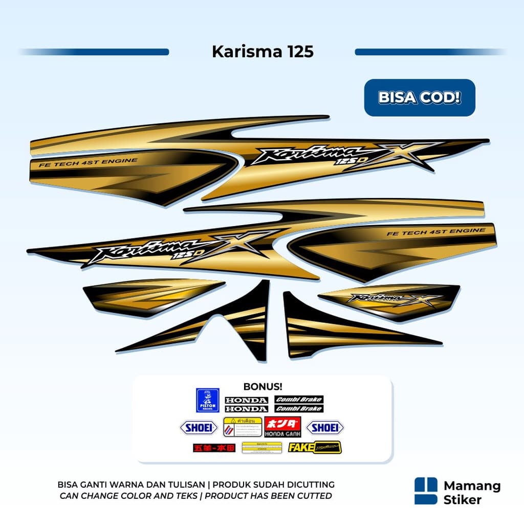 Honda Karisma 125 D Striping Variation 2 Wave S Thailand i Karisma X ปี 2002 2003 2004 2005 2006 Simple Cool…