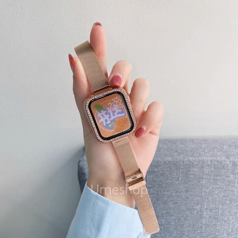 สายเหล็ก สายนาฬิกา สาย watch ultra11 10 9 8 7 6 5 se 38mm 40mm 42mm 44mm 45mm มาใหม่ สาย Watch Ume แบบล็อก…