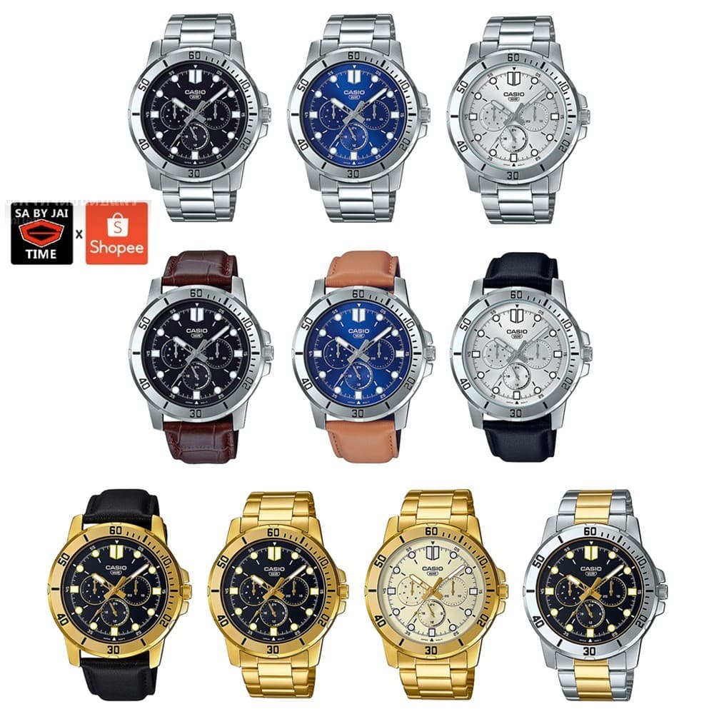 แท้ศูนย์ cmg Casio นาฬิกาผู้ชาย รุ่น MTP-VD300 ของแท้ ประกัน 1 ปี