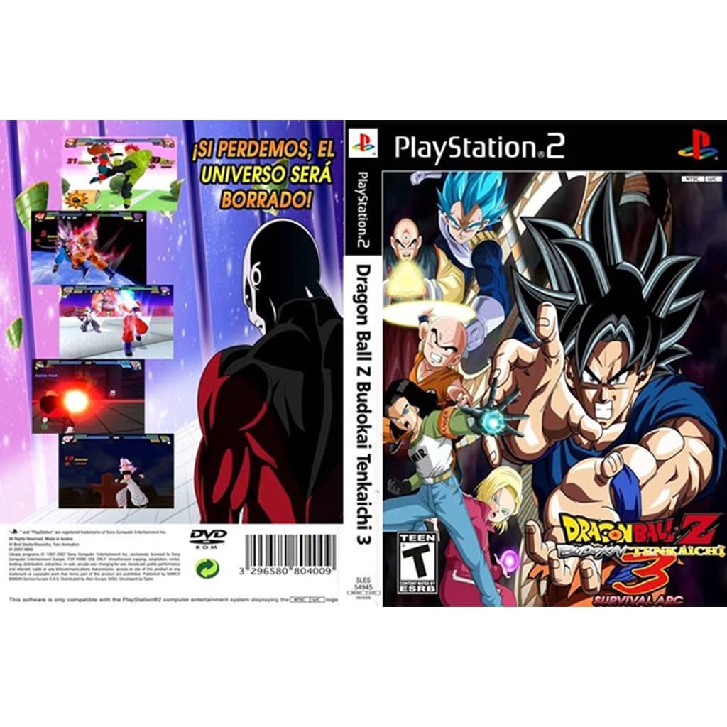 แผ่นเกมส์ PS2 Dragon Ball Z Budokai Tenkaichi 3 Version Latino Mod Universo DB 2021 คุณภาพ ส่งไว (DVD)