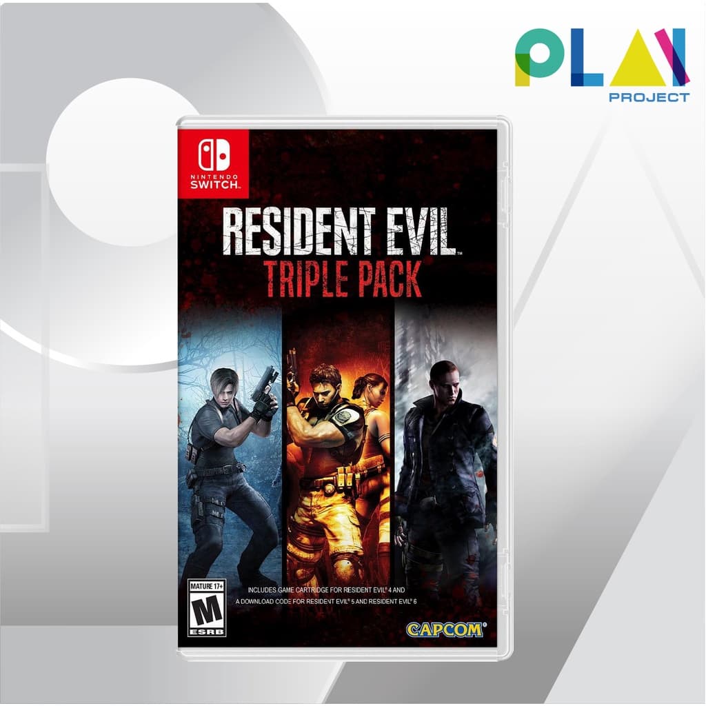 Nintendo Switch : Resident Evil Triple Pack [มือ1] [แผ่นเกมนินเทนโด้ สวิตช์]