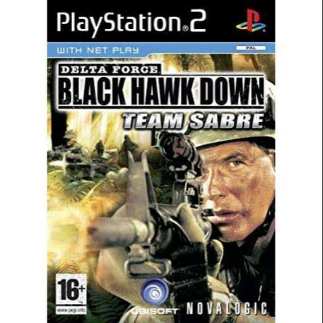 แผ่นเกมส์ PS2 - Black Hawk Down TeamSabre แนวยิงปืนทหารหน่วยรบจู่โจม เก็บปลายทางได้
