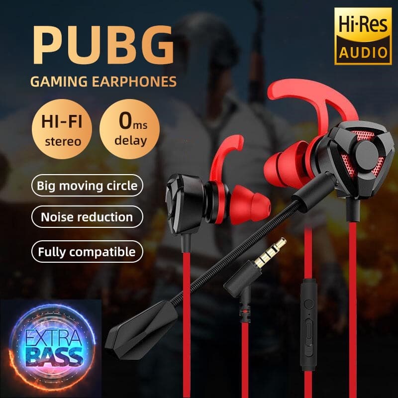 หูฟังสําหรับเล่นเกม หูฟังเกมมิ่ง แฟนเทค สําหรับใช้กับโทรศัพท์มือถือ มีไมโครโฟน ระบบสเตริโอ กระหึ่ม…