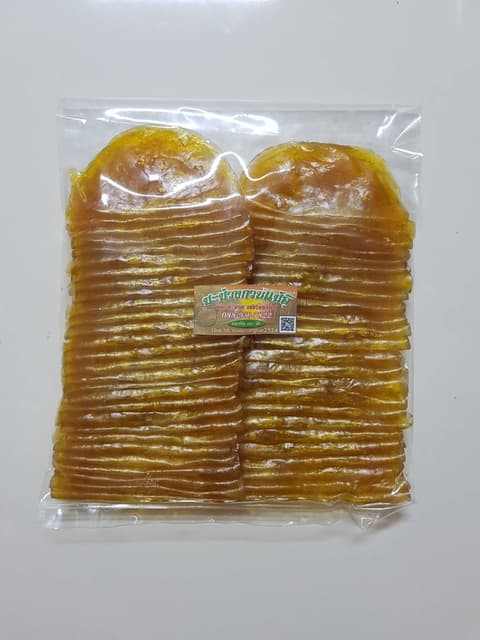 มะม่วงกวนแม่อุ๊ แบบพับ รสอมเปรี้ยว อมหวาน ขนาด 500 กรัม