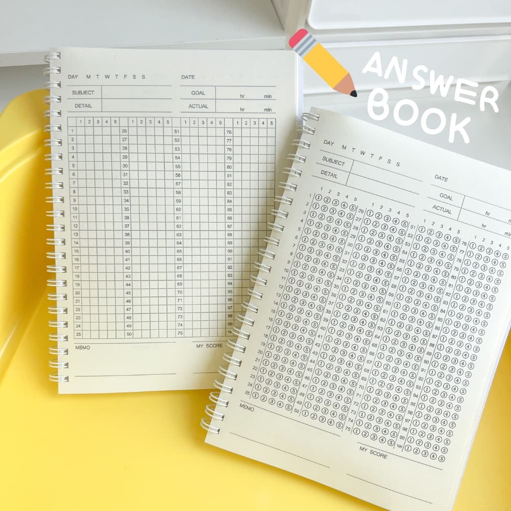 สมุดกระดาษคําตอบ ทําแบบฝึกได้ 120 ชุด | answer book