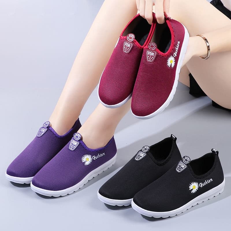 ️ พร้อมส่ง ️ รองเท้าผู้หญิงแฟชั่น รองเท้าวิ่ง สไตล์เกาหลี V-26