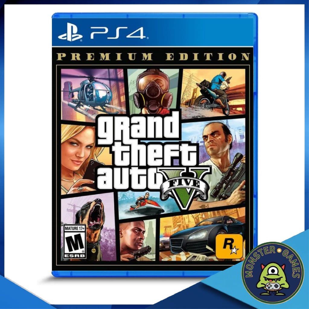 GTA V Premium Edition Ps4 Game แผ่นแท้มือ1!!!!! (Grand theft auto V Ps4)(GTA 5 Ps4)(GTA V Ps4)