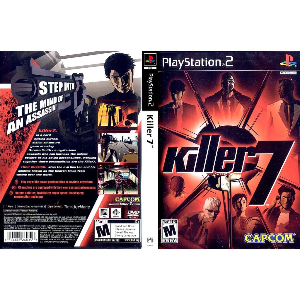 แผ่นเกมส์ PS2 Killer 7 คุณภาพ ส่งไว (DVD)