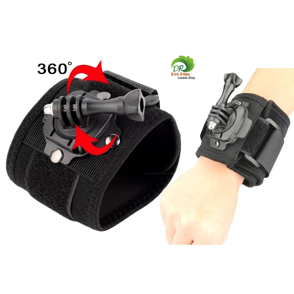 360 Degree Rotating Wrist Mount with Wrist Strap and Screw for GoPro SJCam YI…
