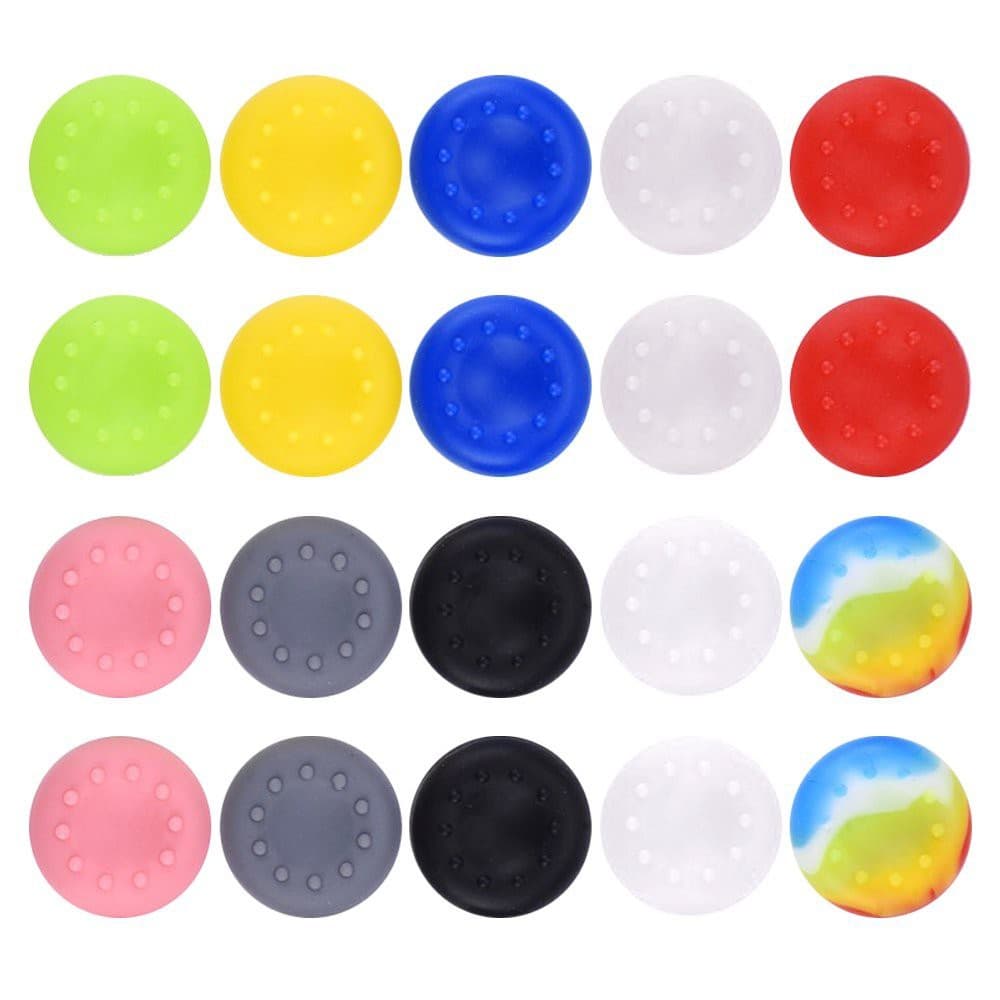 ซิลิโคน Thumb Stick Grips Caps Protect Cover สําหรับ PS4, Xbox 360, คอนโทรลเลอร์ PS3, หลากสี (ชุด 2 คู่) รูปที่ 1