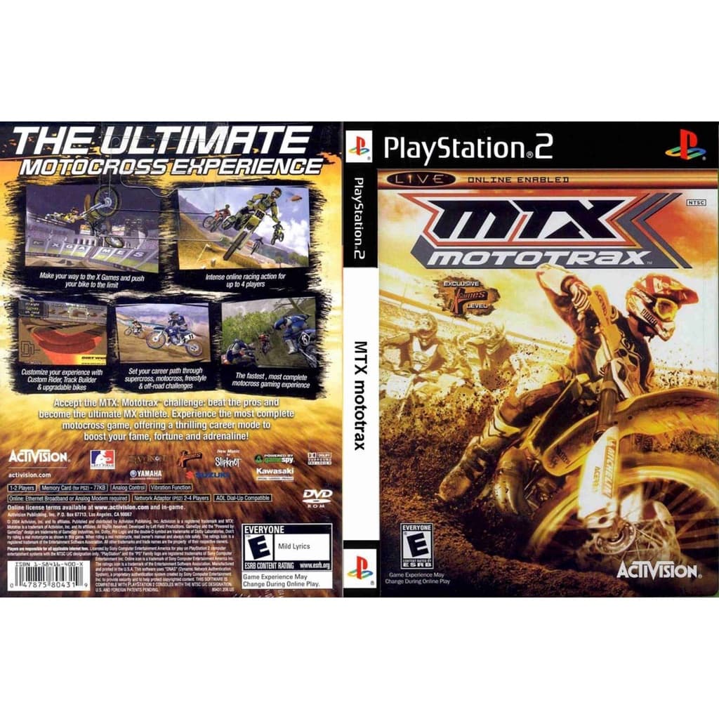 แผ่นเกมส์ PS2 MTX Mototrax คุณภาพ ส่งไว (DVD)