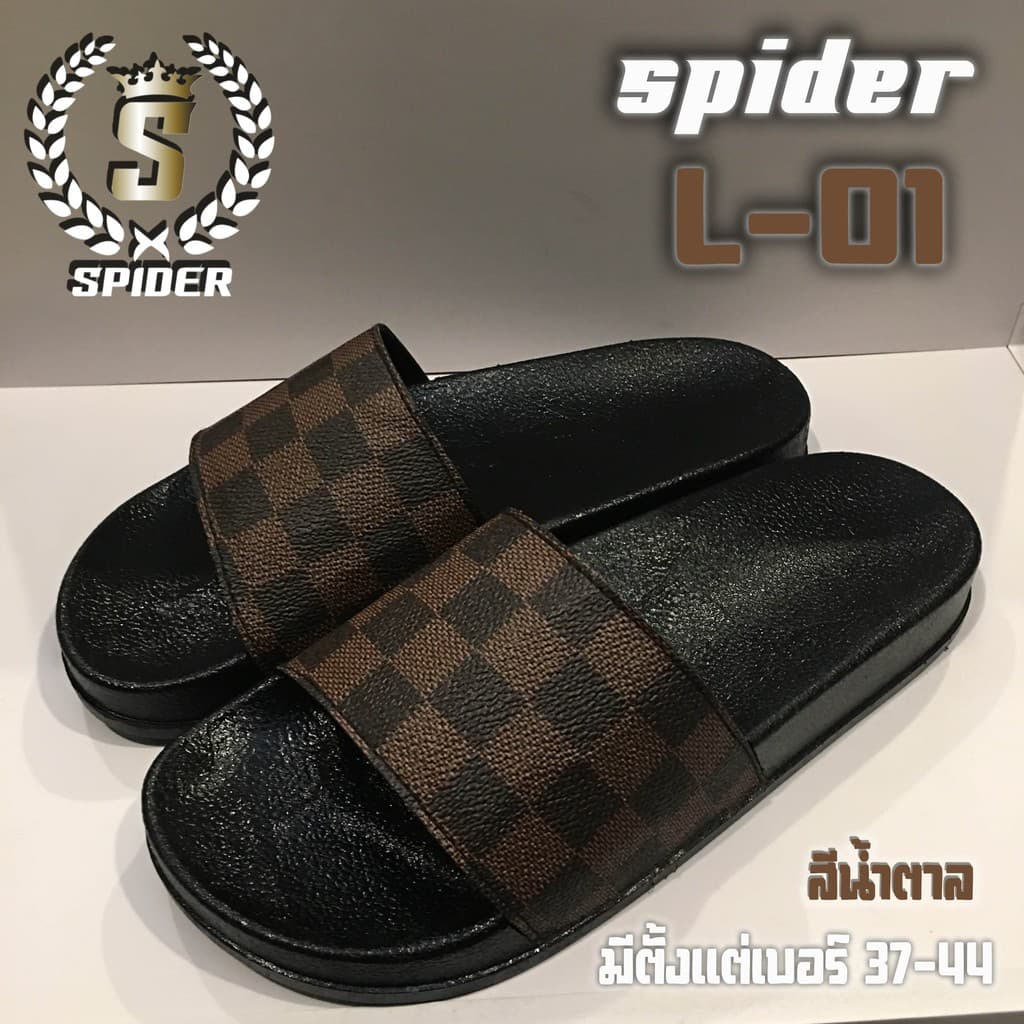 ใหม่.....รองเท้าแตะ SPIDER รุ่น L01 " สีน้ําตาล " มี ตั้งแต่เบอร์ 37-44 มีตารางไซส์ในรูปภาพ