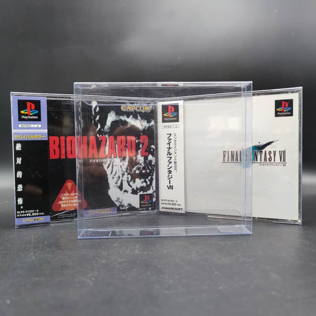 PS1 ไซส์กล่อง 3 - 4 แผ่น กล่องสวมกันรอย ใส่เก็บวางสะสมให้คงสภาพได้นานขึ้น PlayStation PSone