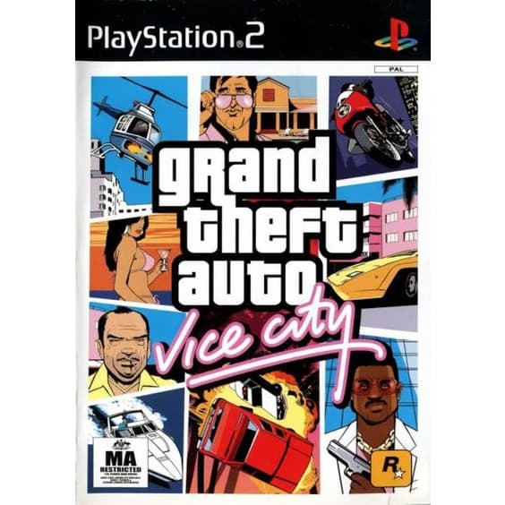 แผ่นเกมส์PS2 - GTA VICE CITY เกมส์ขโมยรถ(ภาคฮาวาย) เก็บปลายทางได้