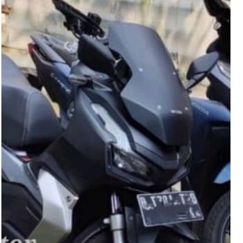 VISOR WINDSHIELD ADV 160 ADV 150 ORIGINAL MODEL BLACK DOFF SOLID BLACK Smoke / Ryben CLEAR