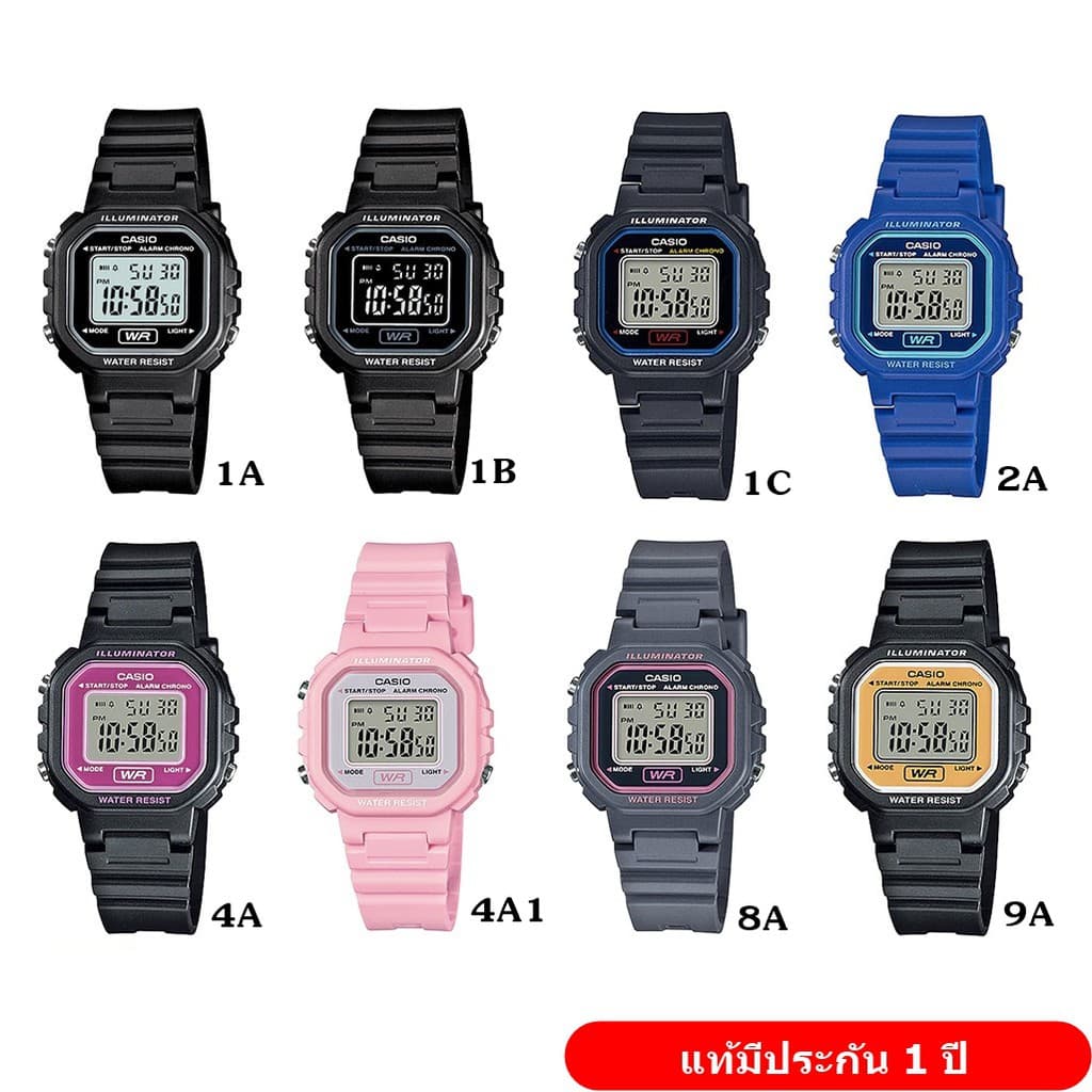 แท้ศูนย์ CMG 100% Casio LA-20WH LA-20 LA-20WHS สุดฮิต นาฬิกาเด็ก แท้ศูนย์ 1 ปี(2A น้ําเงิน)