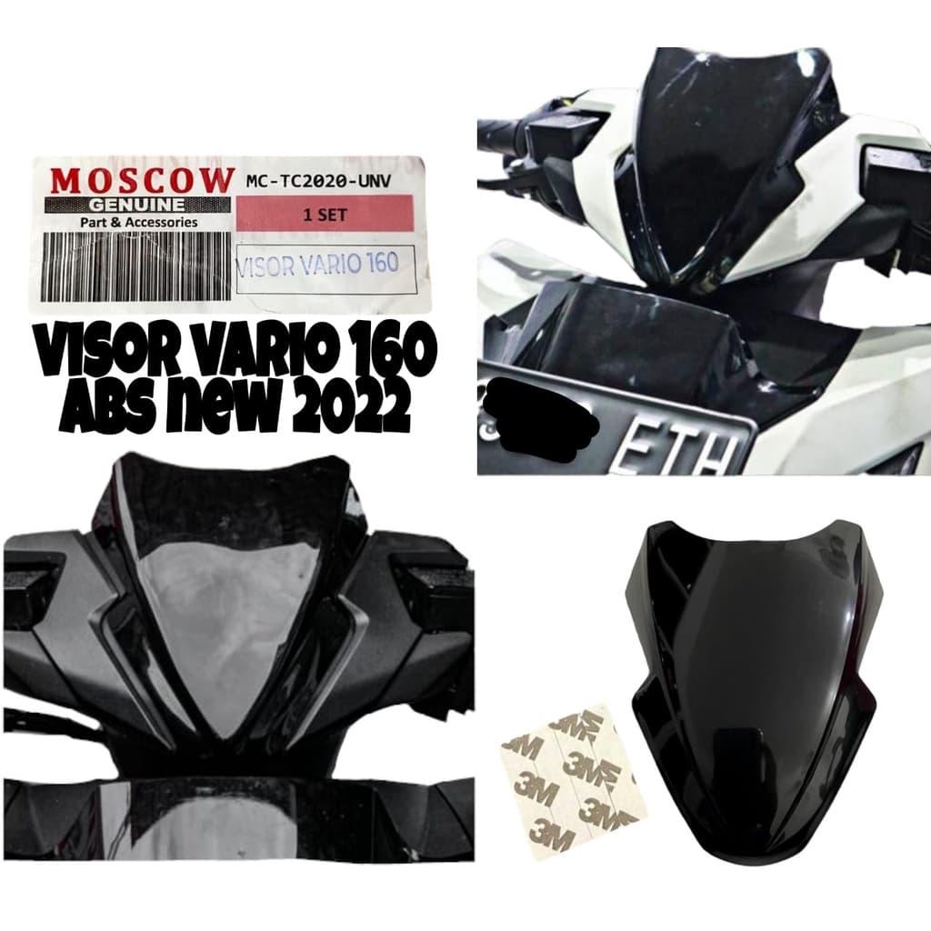 VISOR VARIO 160 ABS ใหม่ 2022 BLACK VISOR VARIO 160 CBS รุ่น LIKE ORIGINAL HONDA NEW WINSIL VARIO 160 CBS…