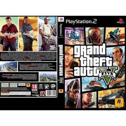 แผ่นเกมส์ PS2 Grand Theft Auto V คุณภาพ ส่งไว (DVD)