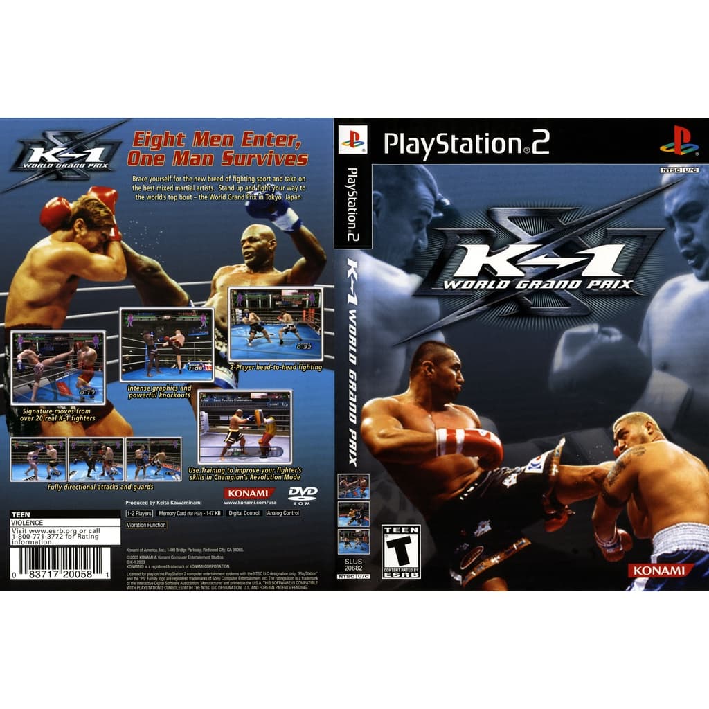 แผ่นเกมส์ PS2 K-1 World Grand Prix คุณภาพ ส่งไว (DVD)