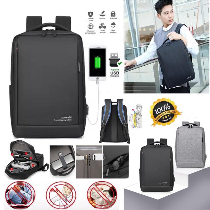 กระเป๋าเป้สะพายหลังผู้ชายและกระเป๋าแล็ปท็อปสามารถใช้ USB ได้