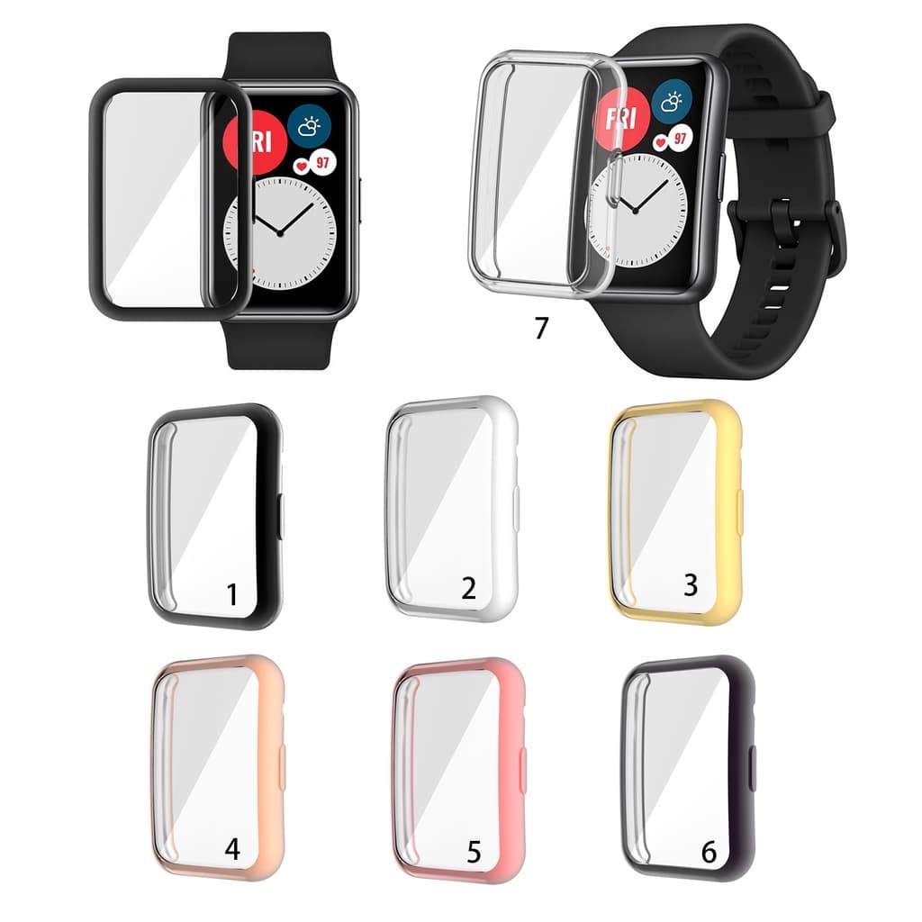 เคส TPU กันรอยหน้าจอ สําหรับ Huawei Watch Fit 2 3 4 Fit4 pro
