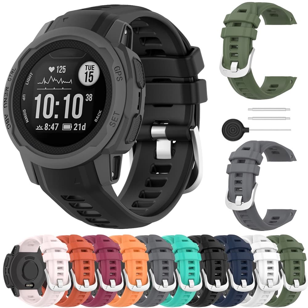 สําหรับ Garmin instinct 2S Smartwatch เฉพาะสาย ปลดเร็ว สายนาฬิกา ซิลิโคน สายนาฬิกา สร้อยข้อมือ พร้อมเครื่องมือ