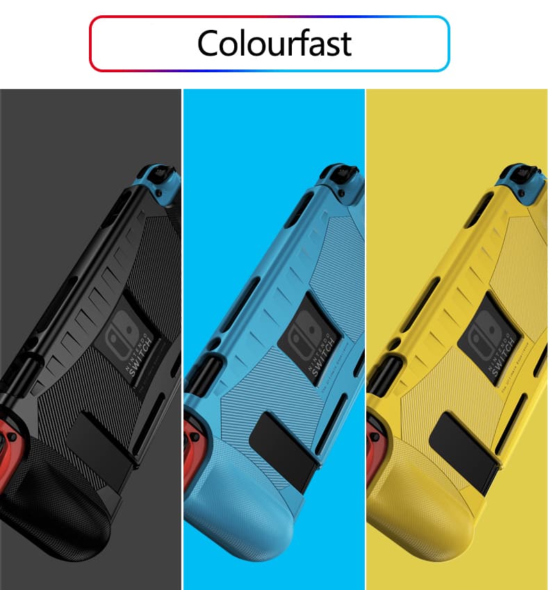 ใหม่! ] Nintendo Switch Soft TPU Anti-drop และ Anti-ลายนิ้วมือสีทึบกรณี TPU Cover Switch Case Grip…