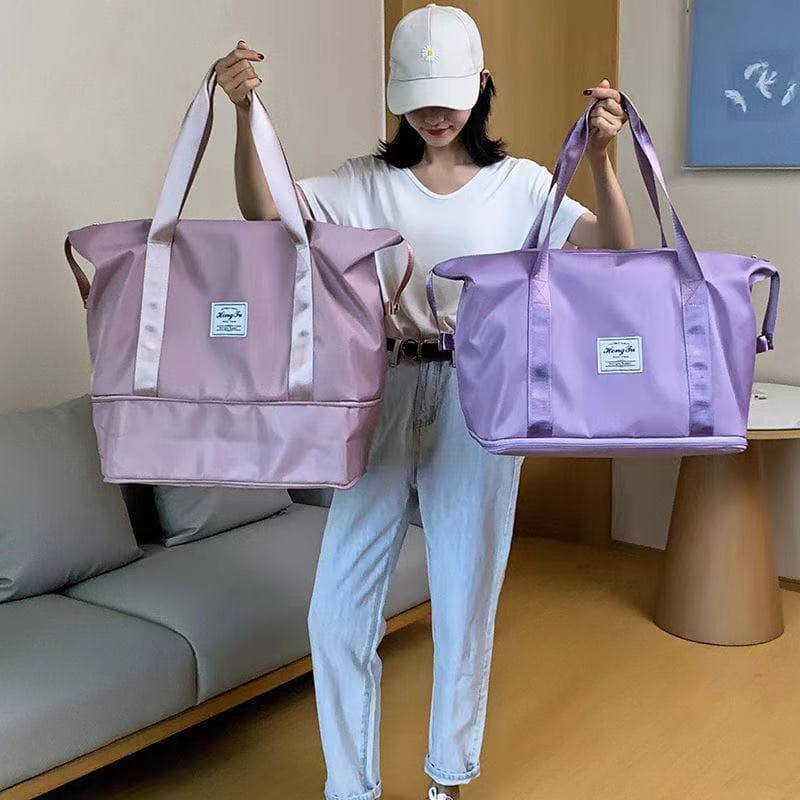 (B-805) สินค้าพร้อมส่ง กระเป๋าเดินทางแบบถือ มีซิปขยายฐานล่างทุกใบ