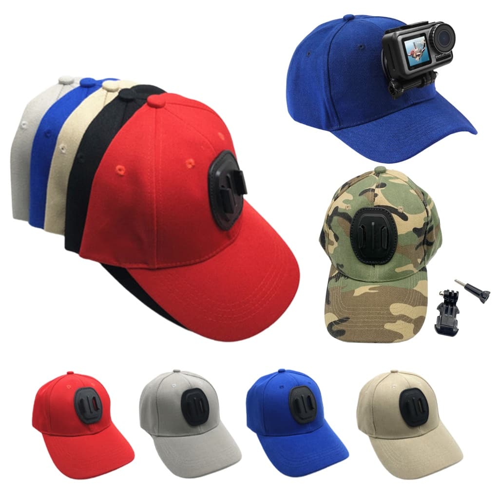 หมวก Cap สําหรับยึดกล้อง GoPro 13 12 Action Camera / OSMO Action 5 Pro 4 3 / Insta360 Ace Pro 2