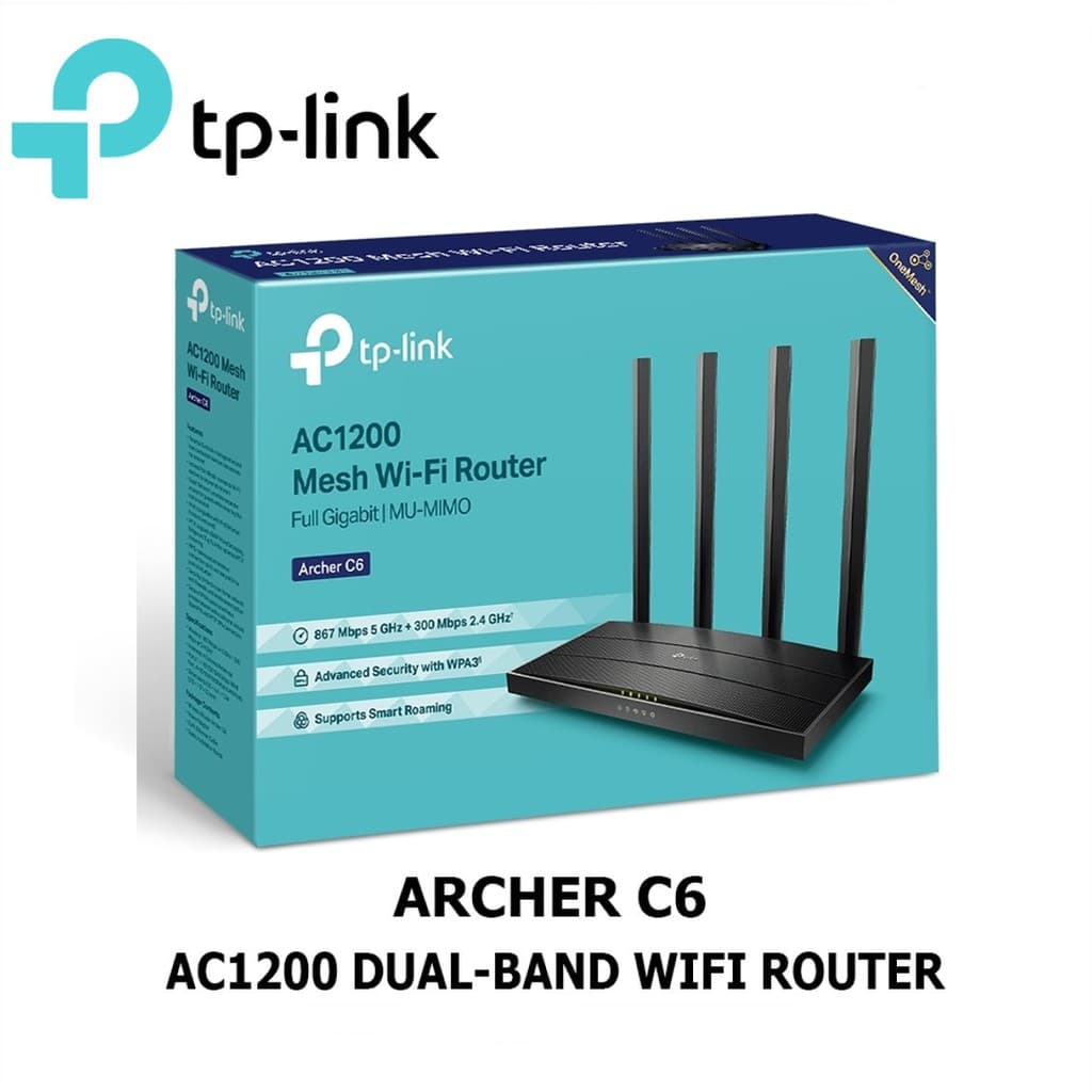 เร้าเตอร์แรงๆ TP-LINK (Archer C6) Router Wireless AC1200 Dual Band Gigabit