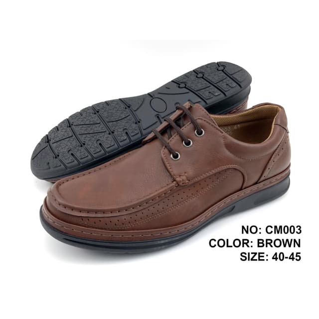 GS003 รองเท้าลําลองผู้ชาย ดีไซน์ผูกเชือก เย็บพื้นรองเท้า พร้อมส่ง