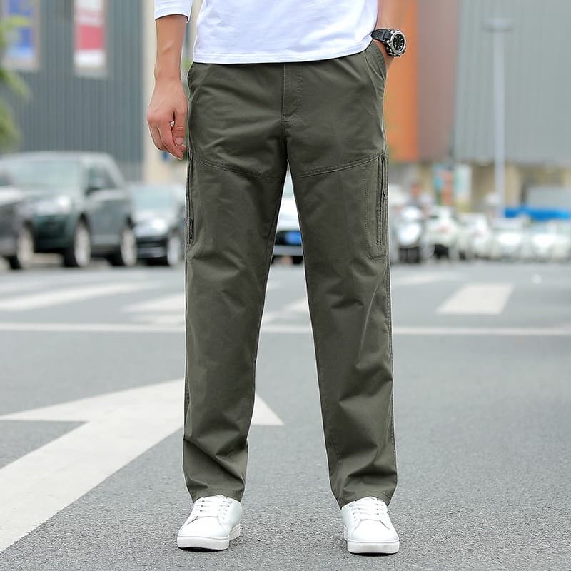 #2013 มี 6 สี (M-6XL) กางเกงขายาวลําลอง เอวยืดสีพื้น มีซิป กางเกงเอวยืด ขายาวสีพื้น ขายาวแฟชั่น…