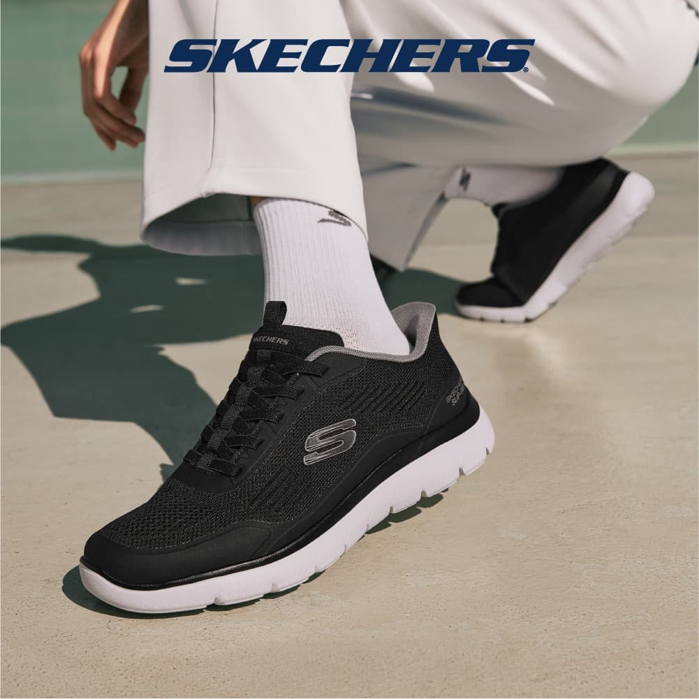 Skechers สเก็ตเชอร์ส รองเท้าลําลองผู้ชาย Men Slip-ins Sport Summits Leyter Casual Shoes - 233047-BKW