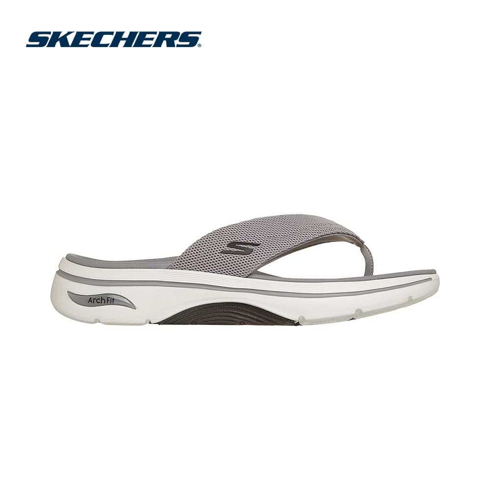 Skechers สเก็ตเชอร์ส รองเท้าแตะผู้ชาย Men On-The-GO GOwalk Arch Fit 2.0 Walking Sandals - 229307-GRY (latest)