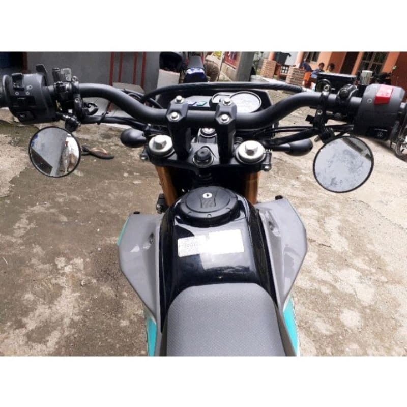 กระจกยึดแฮนด์กลม KLX-CRF 150-WR 155 supermoto VND/กระจกใส/รอบใหม่ VND Universal Motorcycle กระจกใหม่