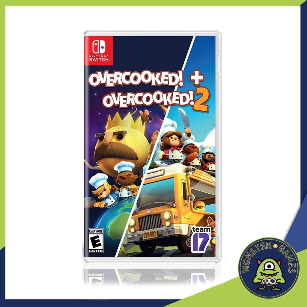 Overcooked + Overcooked 2 Nintendo Switch Game แผ่นแท้มือ1!! (Overcooked 1+2 Switch) Overcook Switch