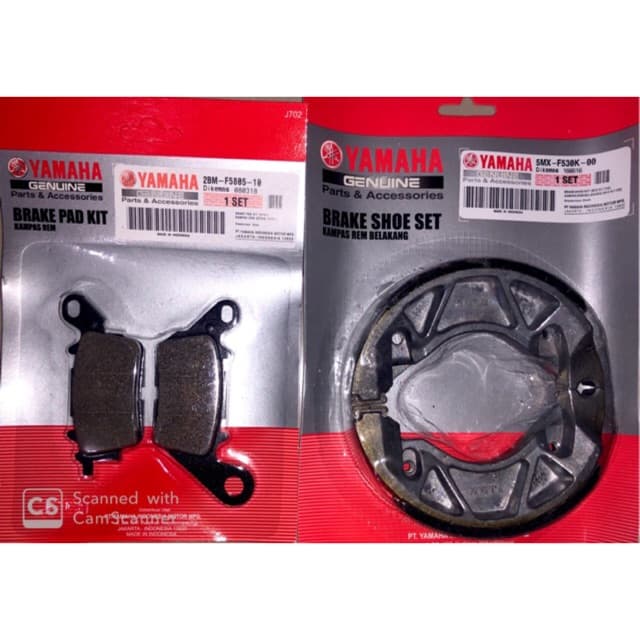 ผ้าเบรคหน้าและหลังสําหรับ Lexi Aerox Mio M3 ZS Fino Fi 125 X Ride 125