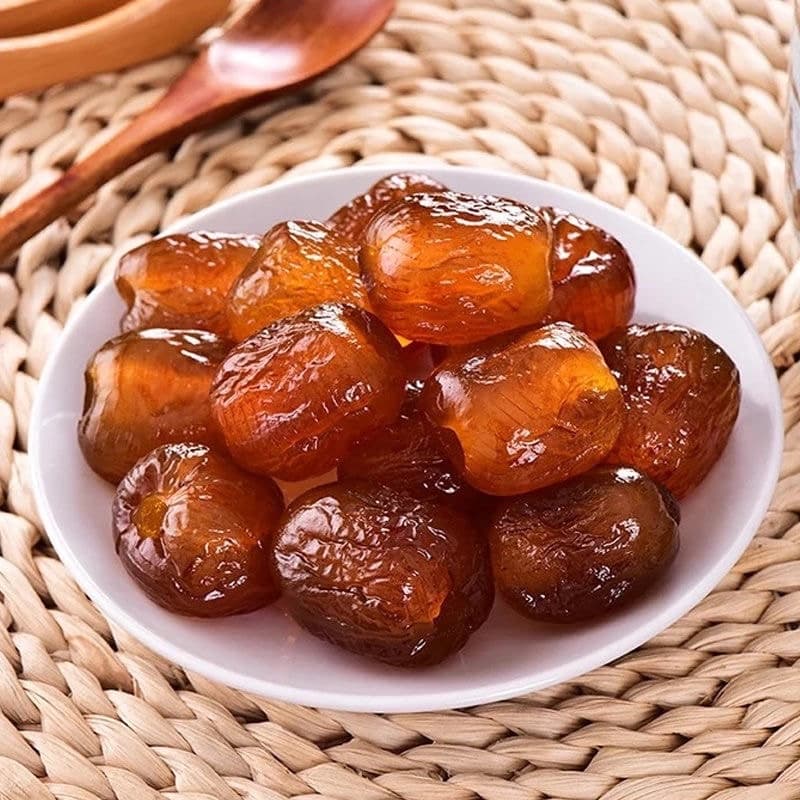 พุทราเชื่อม เม็ดใหญ่ๆ ไร้เมล็ด 1kg แช่อิ่ม กรอบอร่อย พร้อมส่ง