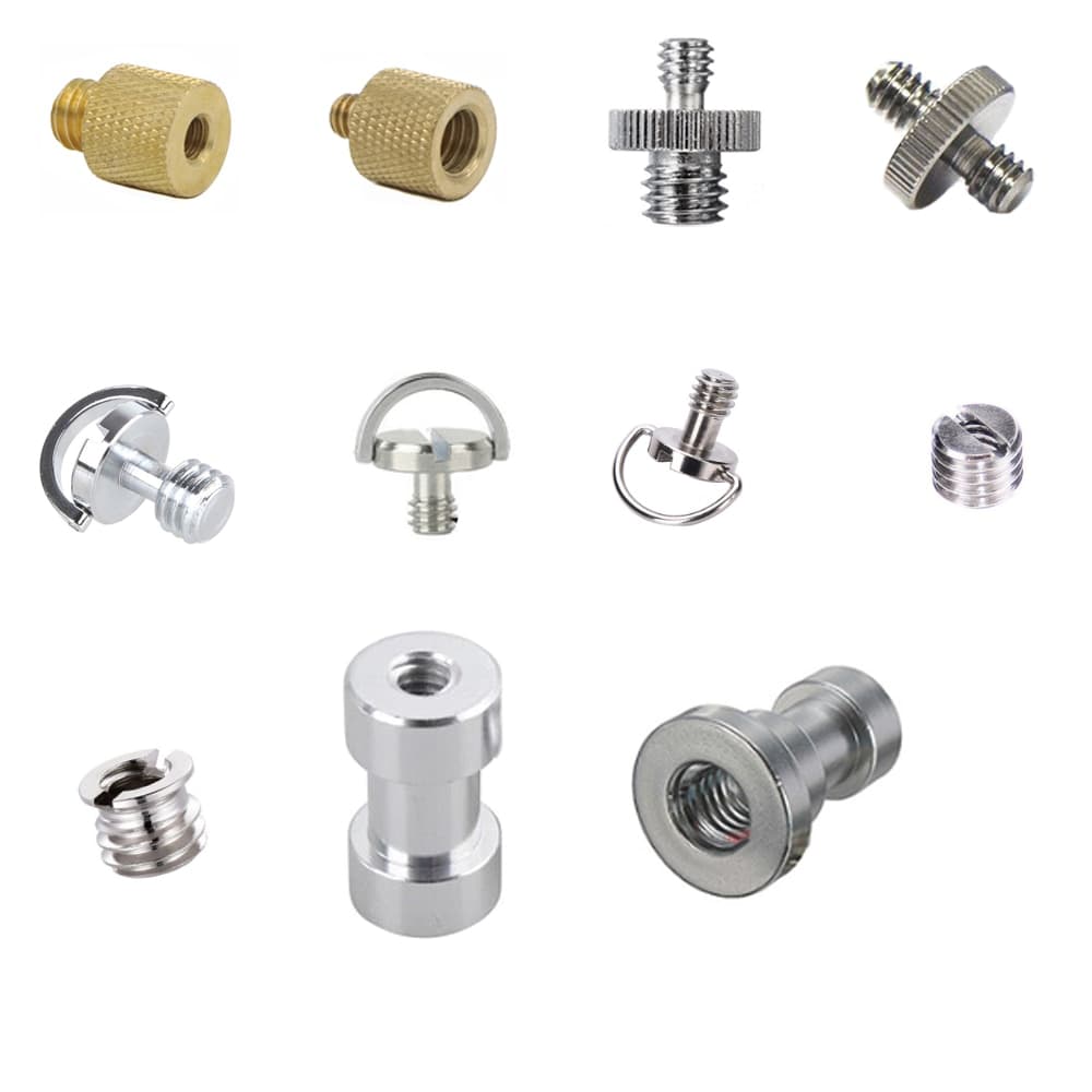 1/4" to 3/8" Male to Female Thread Screw Mount Adapter Tripod Plate Screw mount for Camera Flash Tripod Light…