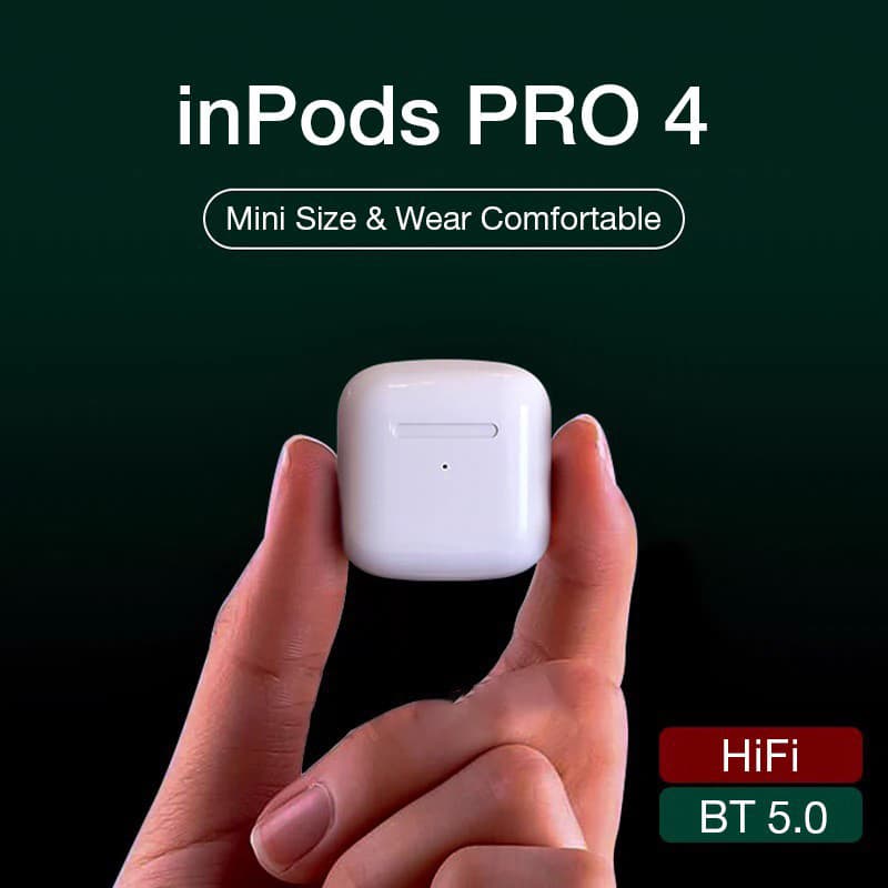 หูฟังบลูทูธไร้สาย Tws Pro4 สําหรับ Android และ Inpods