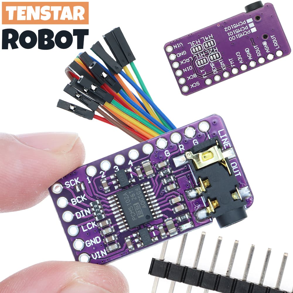 บอร์ดโมดูลถอดรหัสเครื่องเล่นเสียงดิจิทัล I2S PCM5102A DAC GY-PCM5102 I2S สําหรับ Raspberry Pi pHAT PCM5102